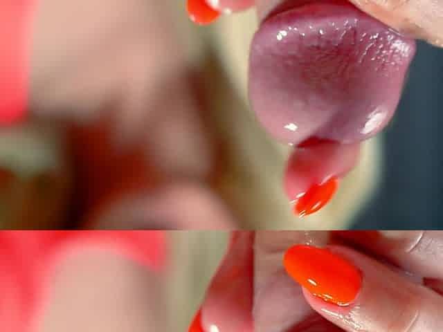 Cock Therapy for My Man - Sensual Handjob Ended with Hot Blowjob and Cum on My Tongue
