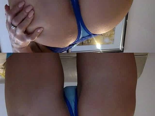 Amateur striptease and Solo masturbation