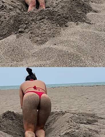 Buried in the Sand & Beach Yoga - Double the Show