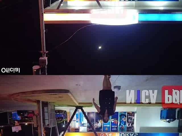 Prostitute wife undresses in nature's garb in the streets of the "Ciudad Doral" residential complex in Mateare