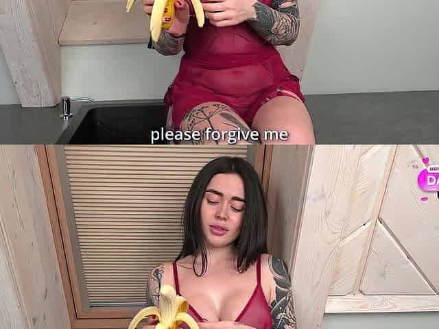 Screwing A Hot, Tattooed Brunette hair With A Constricted Pink Vagina