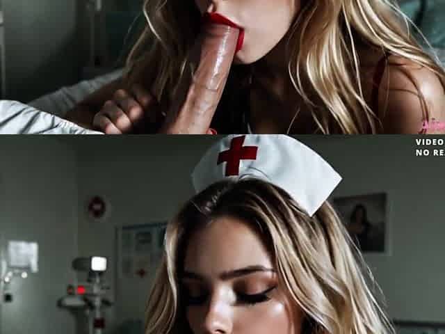 I bang a gorgeous nurse and cum in her cunt [AI Generated]
