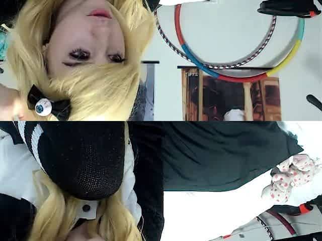 Curly Blonde Teen Records Solo Dildo Masturbation More at