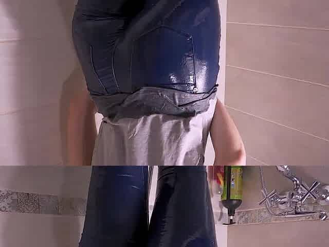Angel Taking A Shower And Showing Off Her Soaked Cunt Cameltoe