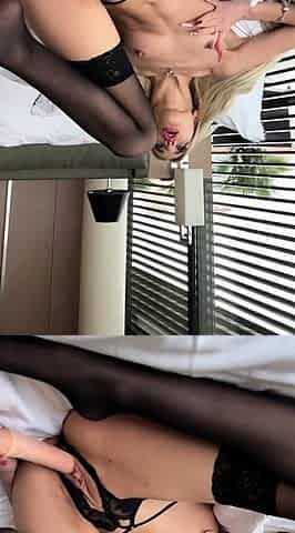 Stacked brunette goes solo toys and masturbation