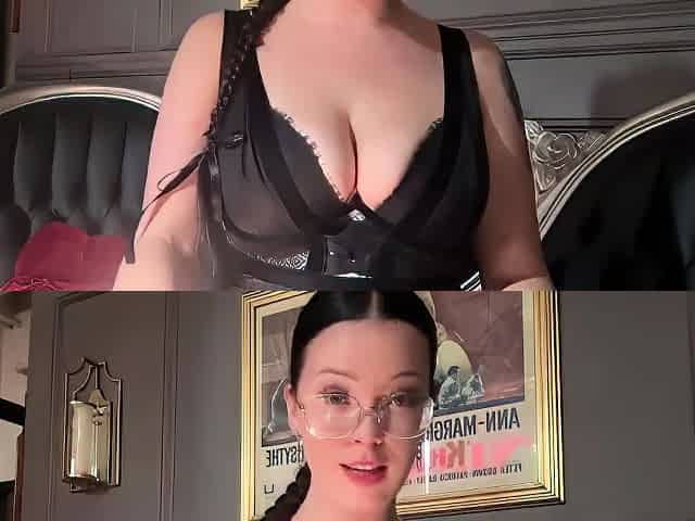 Demon Jane - Ass and cleavage worship - fishnets joi cei