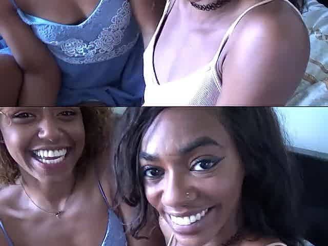 Ebony Teens Bang StepDad - Milu Blaze & Chanel Skye