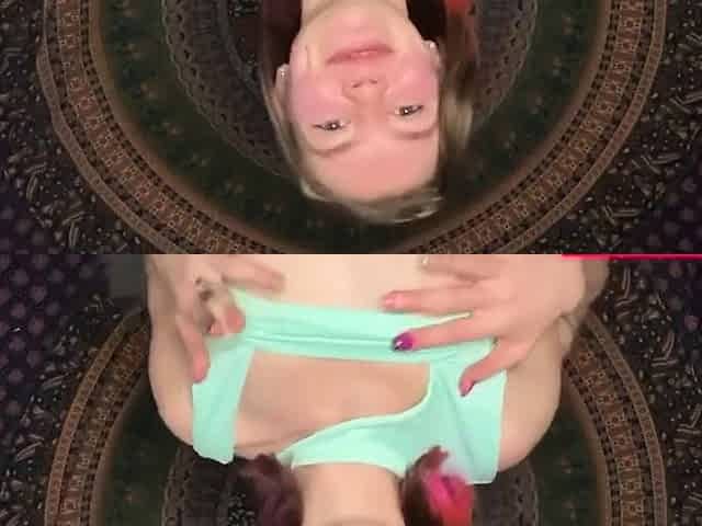 Smoking Weed Brunette Babe Counts Down to Cum