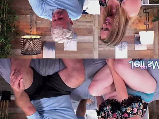 Golden-haired Plumper Shayla Pink Fucks a Hung Old Stud