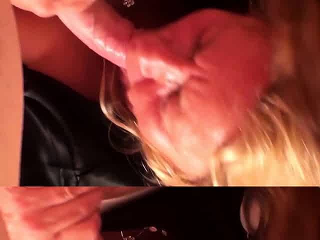 Amateur voyeur gets facialized