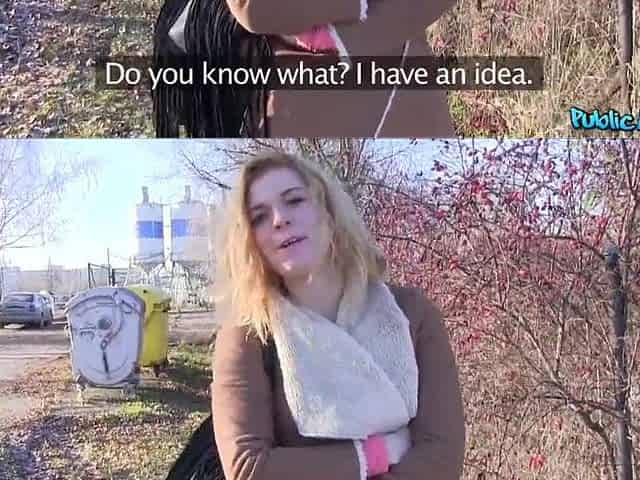 Public Agent, Grateful Hottie shows her Gratitude with a Suck