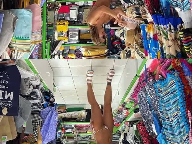 Superb amateur babe payed for public sex
