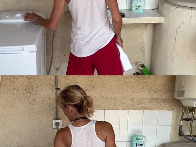 SEXY WIFE IN THE LAUNDRY ROOM - BANG ME FAST NEIGHBOUR, ANYBODY CAN COME