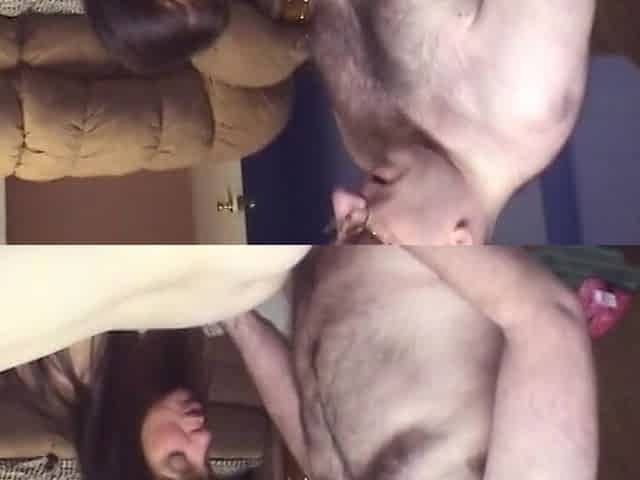 Low budget porn of chubby girls with nice tits getting fucked doggystyle by nerd