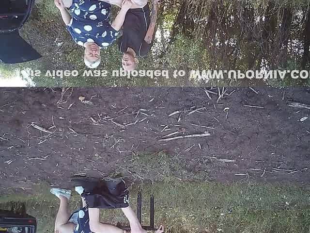 Stepmother-in-law In A Public Park Jerks Off My Dick Until I Cum
