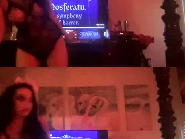 Amateur striptease and Solo masturbation