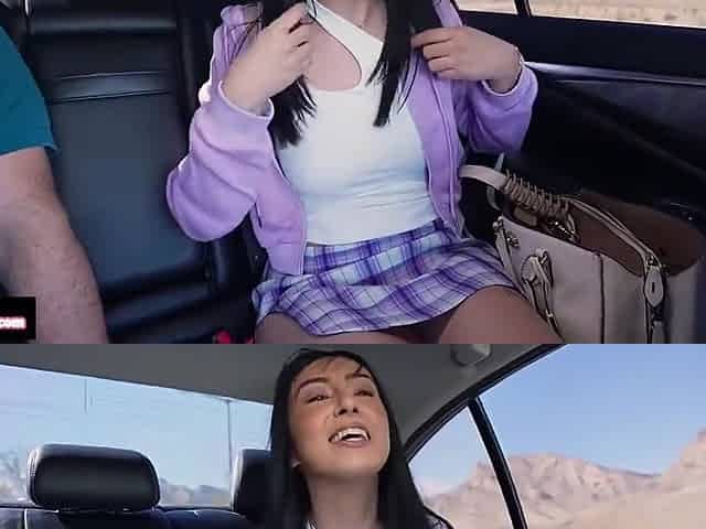 Hitchhiking Whore Freaks Out Over Big Cock Turning Her Into A Cum Drain