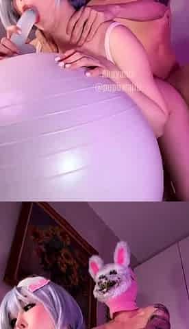 Slutty brunette asian teen blowjob and titfuck