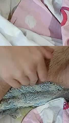 Our Wet, Flowing Hairy Pussies Cum Against Each Other