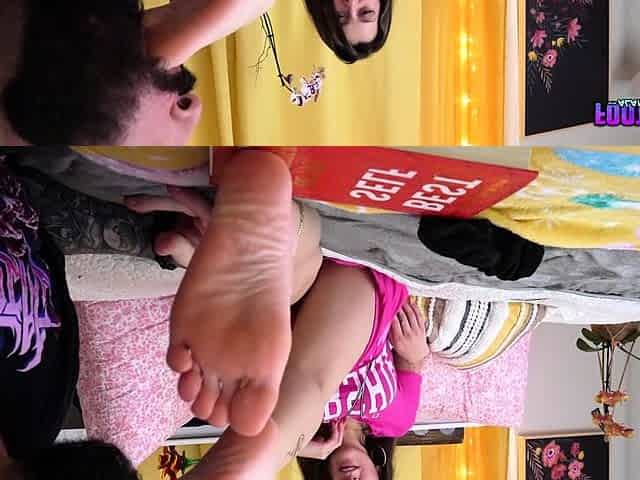 Exotic brunette hardcore foot fetish fuck