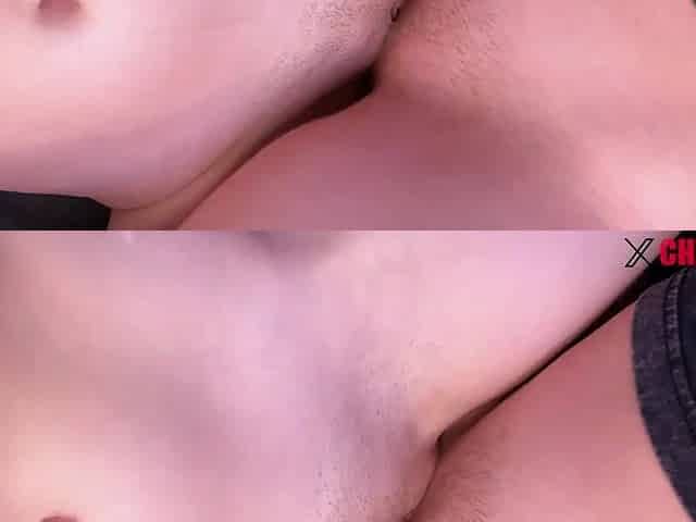 A PLEASING PAIR IN THE POSITION OF SCISSORS
