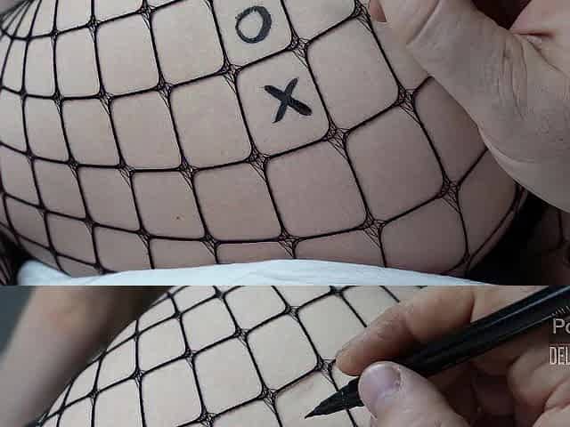 Half-sister lost her snatch in tic-tac-toe. Cum inside - Deluxe_Slut