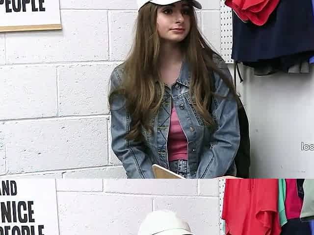 Shoplifter Undresses For The Guard Then Takes It Doggy Style