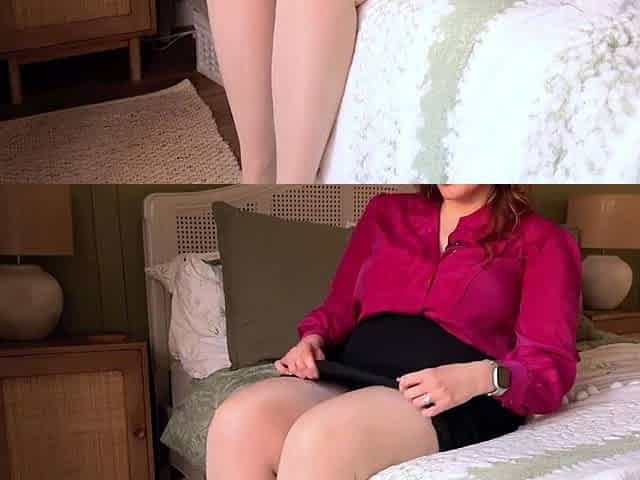 Lady Langford Nylons - Seamless Nylon Dirty Talk & Wank