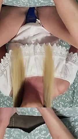 Orgasms and Pussy Juice All in Her Blue Panties