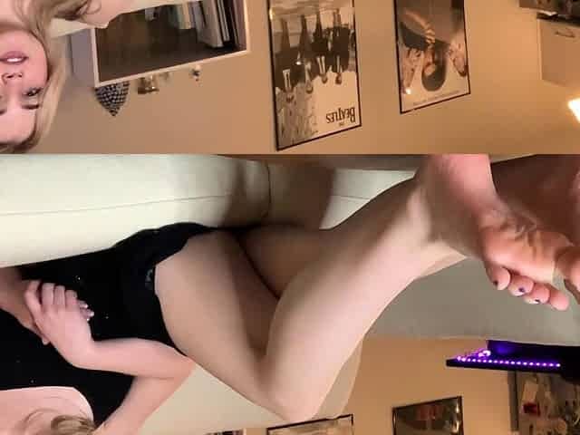 Blonde And Brunette Foot Fetish Fucking