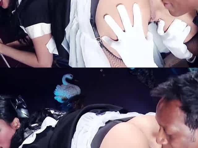 Servant gets double ficked in interracial scene