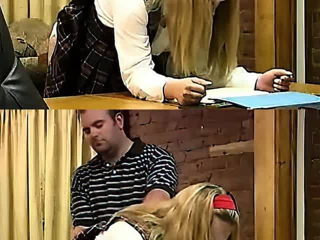 Blonde arse spanking