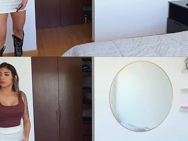 Surprised My Stepsis with Cock!! She Almost Caught Me Smelling Her Panties
