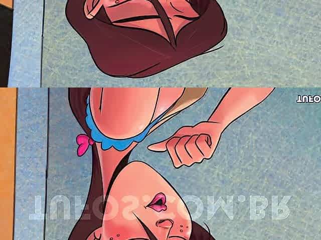 That babe went to pee in the centre of the night and the large-dicked Saci ripped her little cunt open!