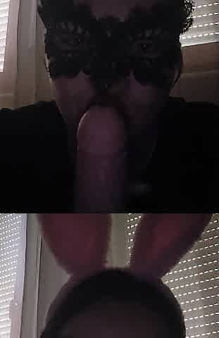 sucking a vibrator