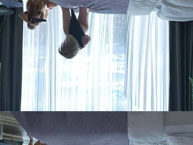 Small Bts Photoshoot During Anal Casting With A Blue-eyed Blonde