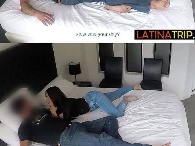 Large booty Colombian girlfriend doggy position slammed after a oral-job
