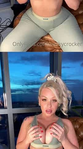 Big booty and boobs blonde babe banged pov