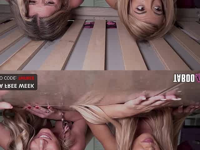 Cory Chase and her Stepsister Stuck Under The Bed! TabooHeat