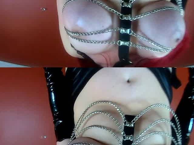 Cute amateur brunette naughty in solo jerking show on camera