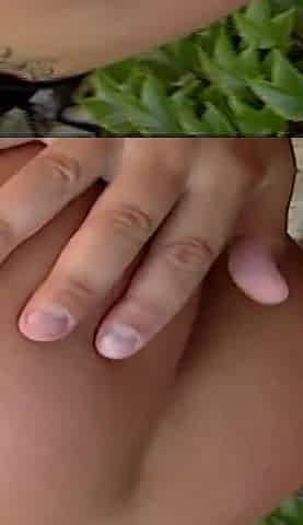 Blonde with Glasses Outdoor Ass Fucked
