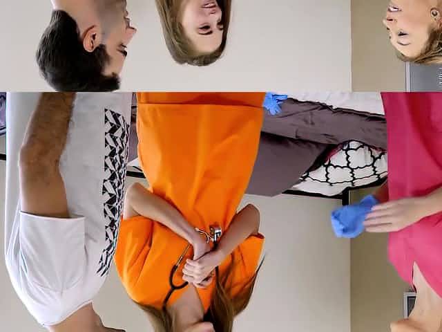 Nurse stepsister teen cured stepbrothers hard on dick