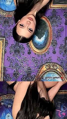 Alternative Beauty Pigtails Takes Off Brassiere In Haunted Abode With Music