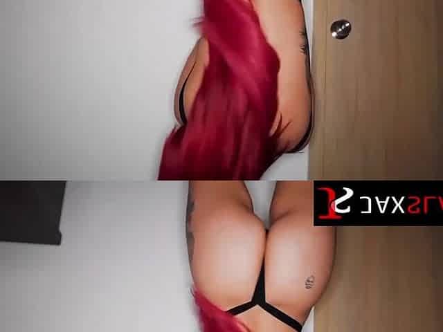 Redhead Kaeelen Garcia Worships Palpitating Ebony Ramrod