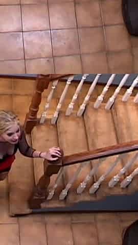 A Blonde Young Horny Gets Fucked by an Oldman with a Big Cock