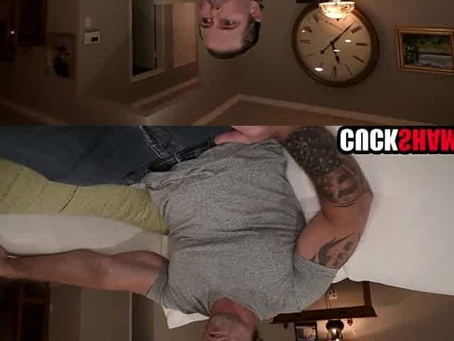 Cuckold sharing oriental wife with his most good buddy