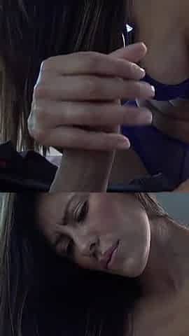 Coming Home From Work to Titty Fuck & Get Sloppy HJ From GF