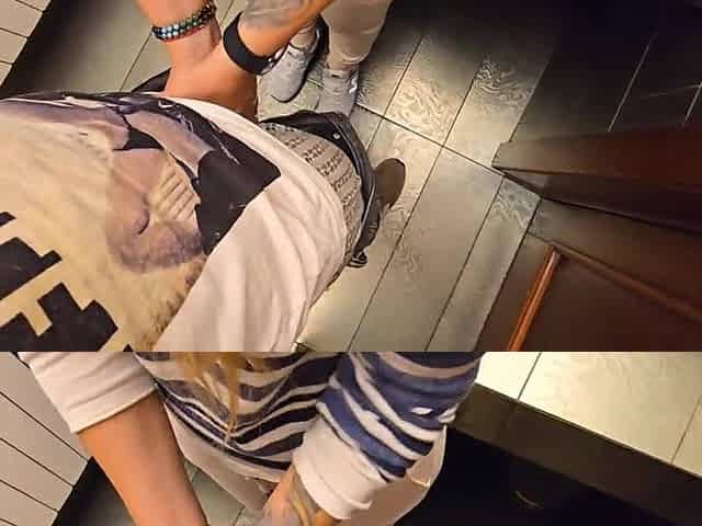 Creampie in the washroom after work #Cum Pants