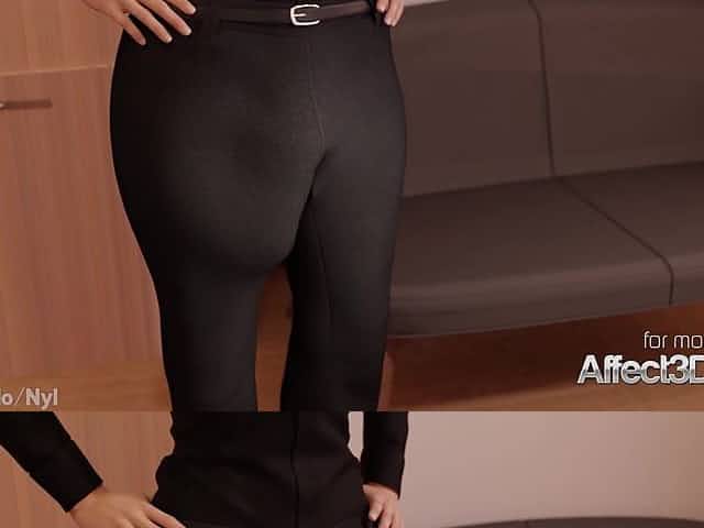 Interracial futanari 3D animation in a hospital