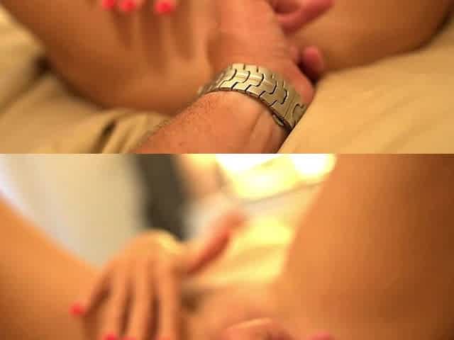 Tina in High Heels, Plays with Her Panties, Blows and Fucks Her Husband with an Anal Plug in Her Ass